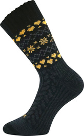 VoXX® ponožky Veltra černá-žlutá 39-42 (26-28) 1 pár