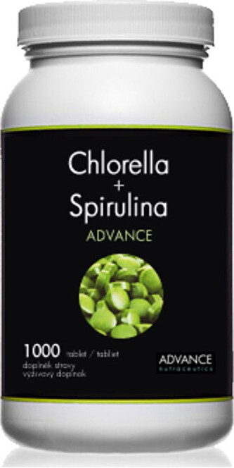 Advance nutraceutics Chlorella + Spirulina BIO 1000 tablet
