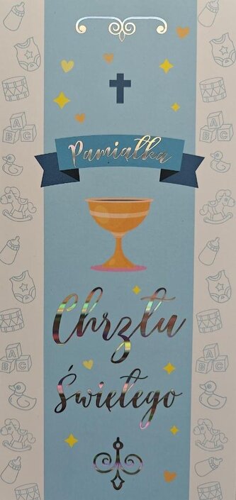 Karnet Chrzest chłopiec