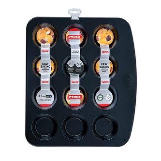 FORMA NA MUFFINY PYREX, 12 DÍLŮ ?6x3,5CM