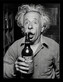 Obraz na zeď - Ada Ingram - Einstein With The Beer, 34.3 x 44.5 cm