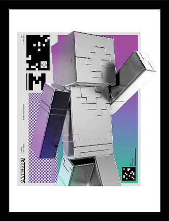 Obraz na zeď - Minecraft - Block Wave, 34.3 x 44.5 cm