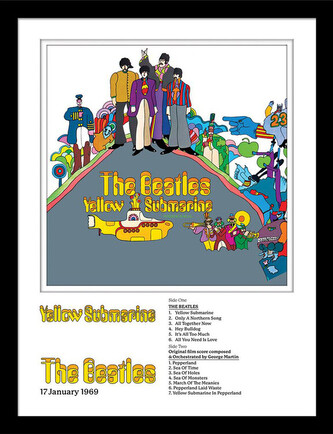 Obraz na zeď - The Beatles - Yellow Submarine, 34.3 x 44.5 cm