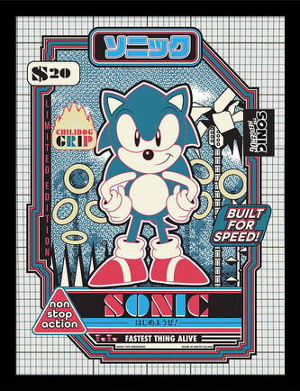 Obraz na zeď - Sonic the Hedgehog - Build for Speed, 34.3 x 44.5 cm