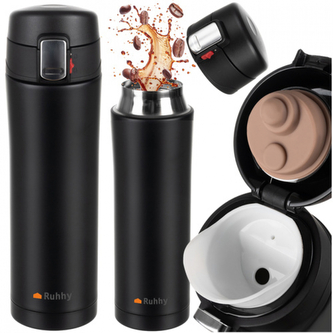 Termohrnek Ruhhy 440 ml - černý Termohrnek Ruhhy 440 ml - černý