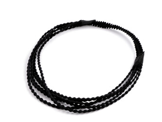 Pružná čelenka do vlasů víceřadá - 1 ks - 3 černá