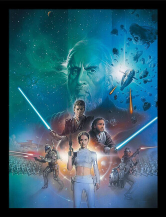 Obraz na zeď - Star Wars - Episode II Art, 34.3 x 44.5 cm