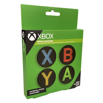 Kovové podtácky Xbox - Icons (4 ks)