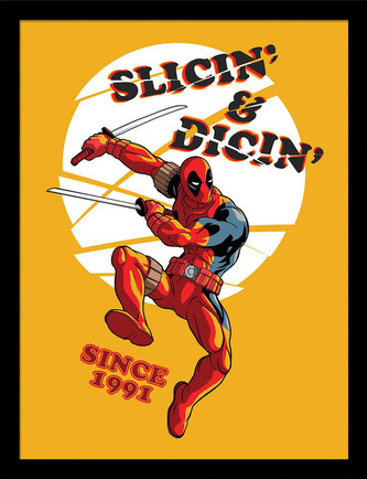Obraz na zeď - Deadpool - Slicin & Dicin, 34.3 x 44.5 cm