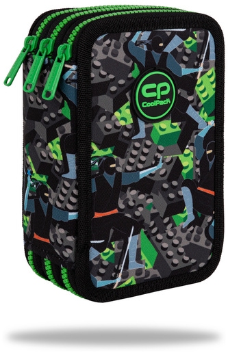 Piórnik potrójny z wyposażeniem Jumper 3 Kids From The Block CoolPack, Patio