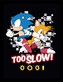 Obraz na zeď - Sonic the Hedgehog - Too slow, 34.3 x 44.5 cm