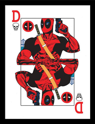 Obraz na zeď - Deadpool - Playing Card, 34.3 x 44.5 cm