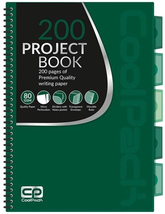 Kołonotes A4 green CoolPack, Patio