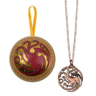 Vánoční koule Game of Thrones s náhrdelníkem Targaryen