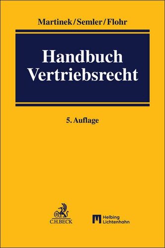 Handbuch Vertriebsrecht
