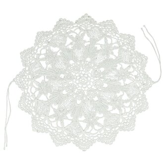 Serweta ażurowa na koszyczek z tasiemkami