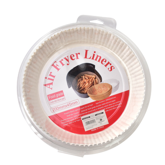 BASIC KITCHEN Opakowanie 50 sztuk papierowych foremek do air fryer 20x20x4,5cm BASIC KITCHEN Opakowanie 50 sztuk papierowych foremek do air fryer 20x20x4,5cm