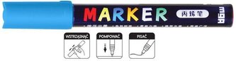 Marker akrylowy 1-2 mm, lazurowy MG APL603-34, M&G;
