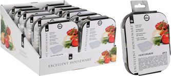 Komplet 6szt foremek aluminiowych z pokrywą 14.5x12x6cm Komplet 6szt foremek aluminiowych z pokrywą 14.5x12x6cm