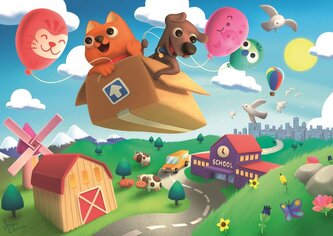 RAVENSBURGER Puzzle Letíme! 35 dílků