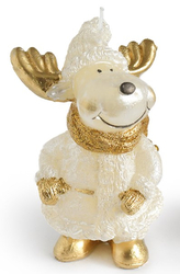 Świeca ŁOŚ figurka 10x13cmparafinowa złota