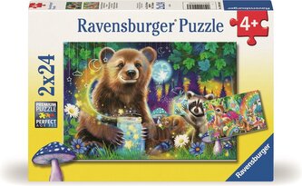 RAVENSBURGER Puzzle Kamarádi z kouzelného lesa 2x24 dílků