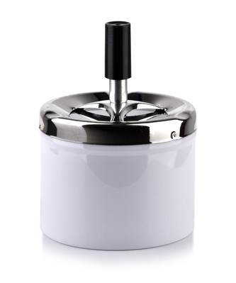 ASHLEY Popielniczka 9,3xh12cmbiały