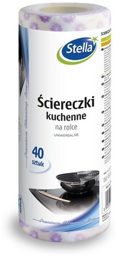 Ściereczki na rolce kuchenne 40 szt., Stella