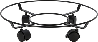 PODSTAWKA POD KWIATY NA KÓŁKACH METALOWA 40CM