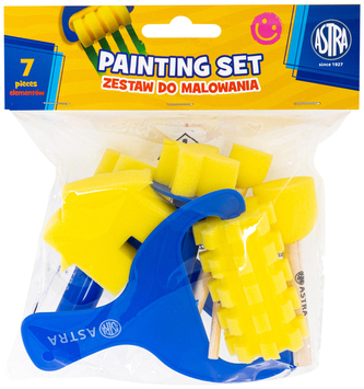 Zestaw gąbek i wałków do malowania 3 ASTRA – 7-el., Astra