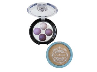 Výhodný set:  Quattro Paletka Violet a Kompaktní Pudr Soft Beige 02