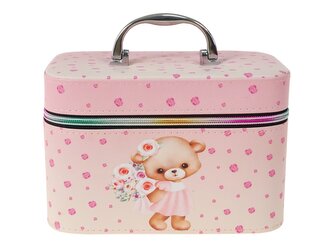 Kufr vel. M se zrcátkem, zapínání na zip; 21x14x11,5cm, Box