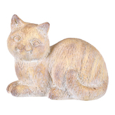 Kočka - zahradní figurka, polyresin, imitace dřeva