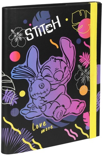 Teczka z gumką A5 3cm Disney Black Stitch wzór 2, Patio Teczka z gumką A5 3cm Disney Black Stitch wzór 2, Patio