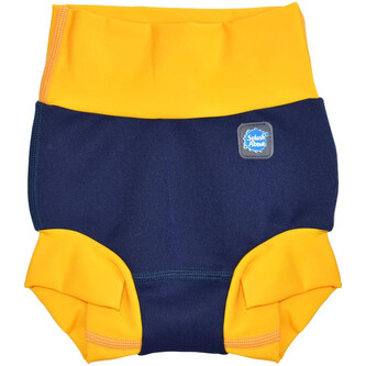 Splash About Nové Plavky Happy Nappy - Modro-žluté  Vel. XL