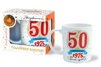 Kubek Premium Q 1024 Urodziny 50 (cyfry, roczniki)