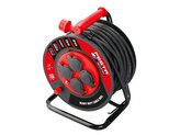 Kabel prodlužovací na bubnu venkovní FESTA INDUSTRY 3x2.5mm 25m 230V max 3680W 4 zásuvky guma-neoprén IP44