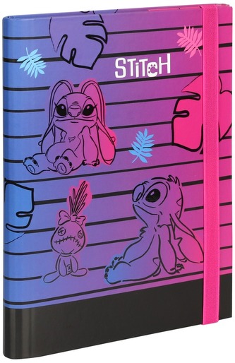 Teczka z gumką A5 3cm Disney Black Stitch wzór 3, Patio Teczka z gumką A5 3cm Disney Black Stitch wzór 3, Patio