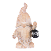 Trpaslík - s lucernou na svíčku, magnesium, imitace dřeva