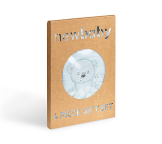 Kojenecká soupravička do porodnice - Sweet Bear modrá - 56 (0-3m)