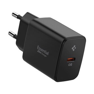 Spigen Essential 20W Wall Charger EE201EU, black