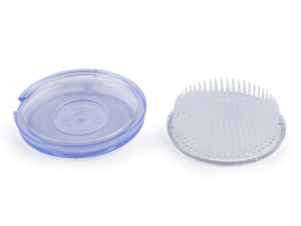 Aranžovací napichovací ježek Ø7,5 cm se silikonovou podložkou - 1 ks - transparent