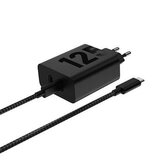 MCD-1252 Motorola TurboPower Duo 2xUSB-C 125W Cestovní Nabíječka + USB-C/USB-C Datový Kabel Black