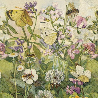 Papírový ubrousek Meadow Butterfly