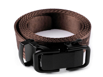 Oboustranný pásek šíře 3,8 cm s automatickým zapínáním - 1 ks - 6 hnědá