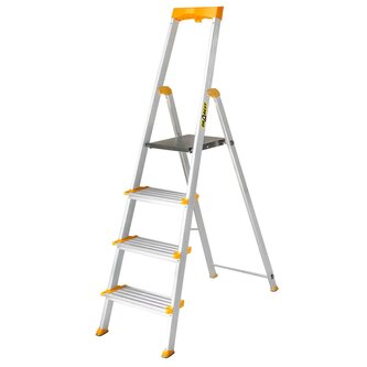 Hliníkové schůdky 4 stupňě jednostranné DRABEST ALD4 MAX Hliníkové schůdky 4 stupňě jednostranné DRABEST ALD4 MAX