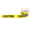 Páska igelitová Caution - žlutá