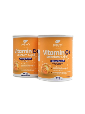 Natures Finest - Vitamin C + Selenium + Zinc 2 x 150g duopack Natures Finest - Vitamin C + Selenium + Zinc 2 x 150g duopack