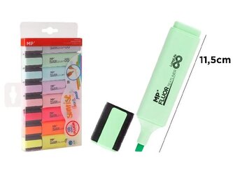 Zakreślacz fluorescencyjny pastel 8szt
