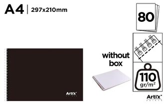 Blok rysunkowy A4/80K 110g